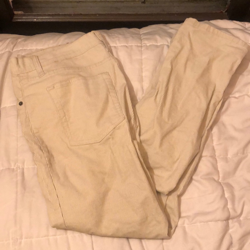 White Corduroy pants